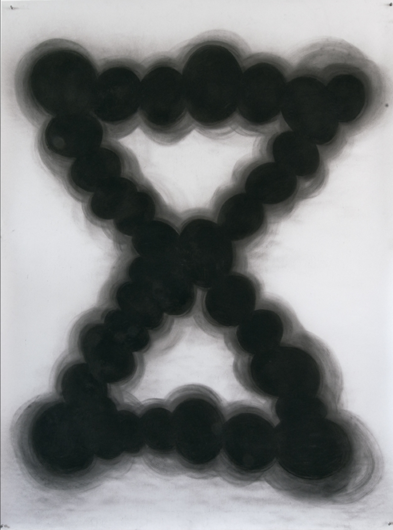 drawing Riette Wanders - untitled, 2015 / charcoal on paper - contemporary drawing, drawings, work on paper