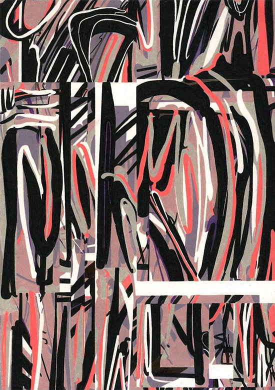 Stephan van den Burg | untitled (borrowed settings, no/1), 2019 | colored pencil on paper, 29.7 x 21 cm