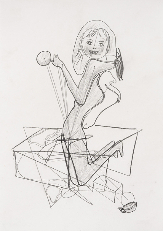 Mark Manders | Untitled, 2009 | pencil on paper, 21 x 29,7 cm
