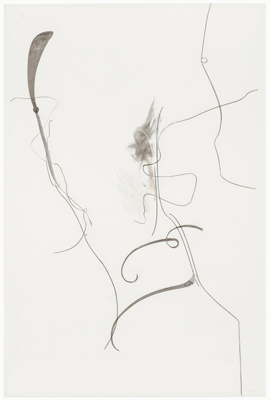 Albert Oehlen | Untitled, 2016 | charcoal on paper, 300 x 200 cm