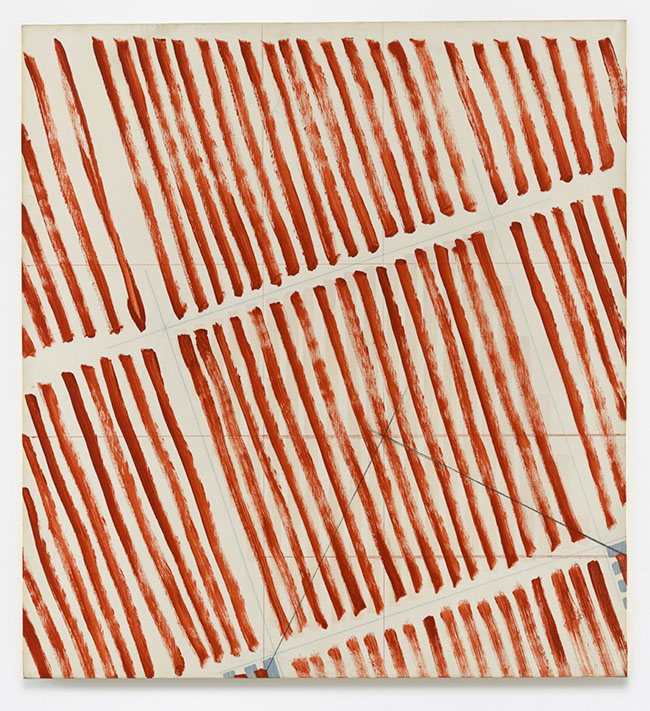 Martin Barré | 75-76-D-157x145, 1975–76 | Acrylic on canvas, 157 × 145 cm