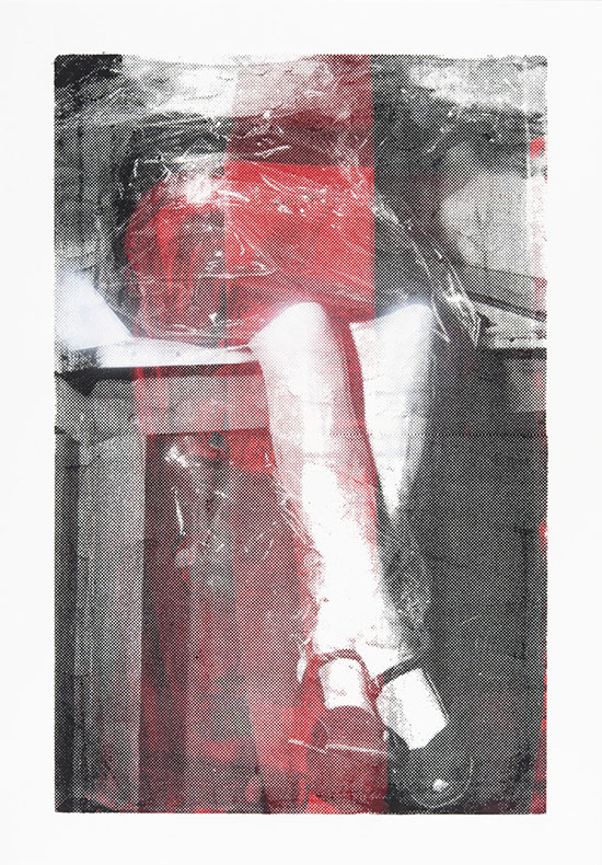 Mircea Suciu | Study for Noumena (2), 2015 | oil, acrylic and silkscreen on paper, 65,7 x 45,6 cm