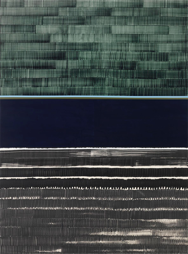 Juan Uslé
Sonñe que revelabas (Missouri), 2017
Vinyl, dispersion and dry pigment on canvas
274.3 x 203.2 cm