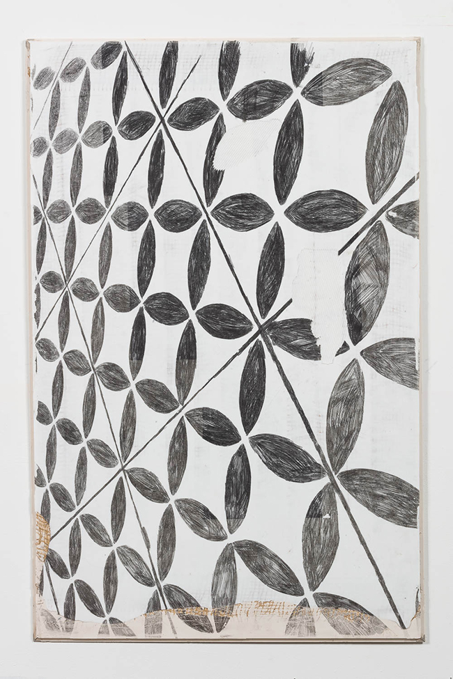 Ruairiadh O’Connell - Classic, Etched Ripple, 2016 / Carbon, ballpoint pen, Jesmonite, Hessian, fiber glass, rubber - contemporary drawing, drawings, work on paper, art on paper