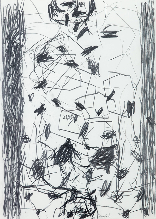 drawing Georg Baselitz | Untitled, 1991 | Pencil on paper, 86 x 61 cm