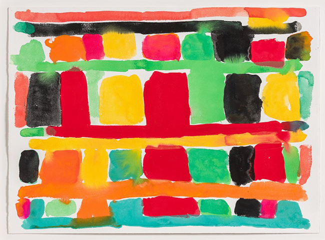 Stanley Whitney | Untitled, 2016 | gouache on paper, 56 x 76 cm