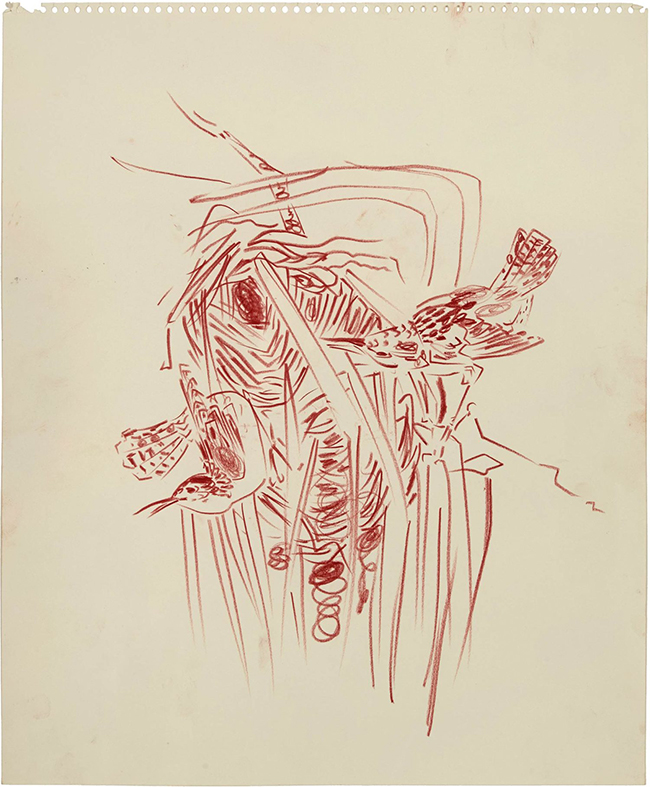 Bill Lynch | No title, n.d. | Conté on paper, 43 x 35.5 cm