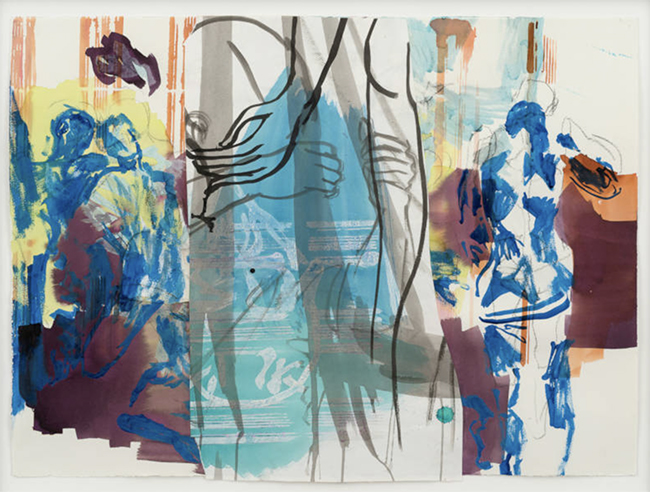 Nick Mauss | Compilation, 2020 | Watercolor, acrylic and ink on paper, 55.9 x 75.9 cm