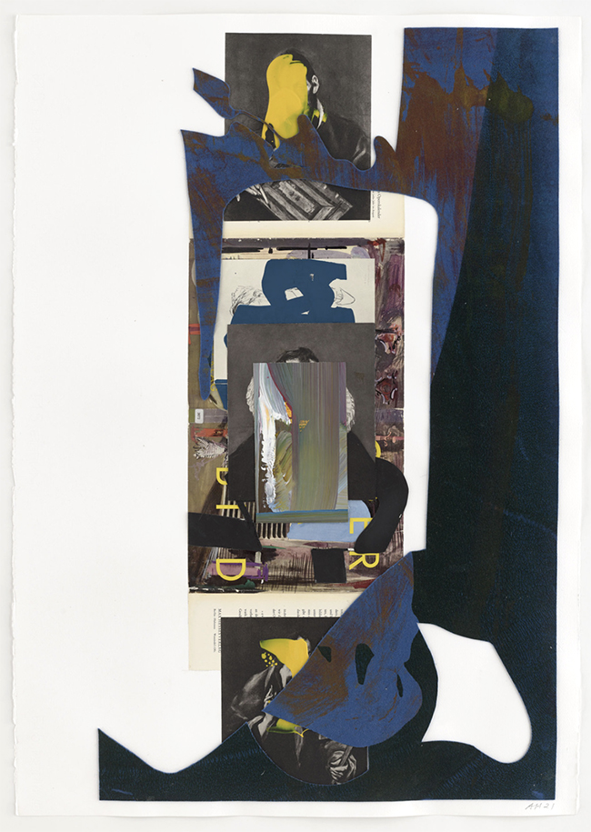 Arturo Herrera | Untitled, 2021 | Collage, mixed media on paper, 100 × 69.9 cm