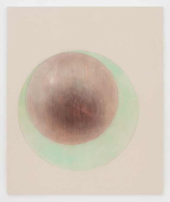 Margarita Gluzberg | Ground-Green 1960/80 Mix, 2022 | Pastel on canvas - contemporary drawing, drawings, work on paper