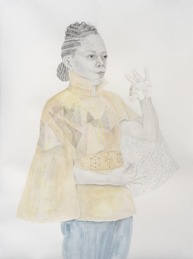 Charmaine Watkiss - Amplified perception, 2021 / Pencil, graphite, watercolour and ink on paper - contemporary drawing, work on paper, art on paper, contemporary art