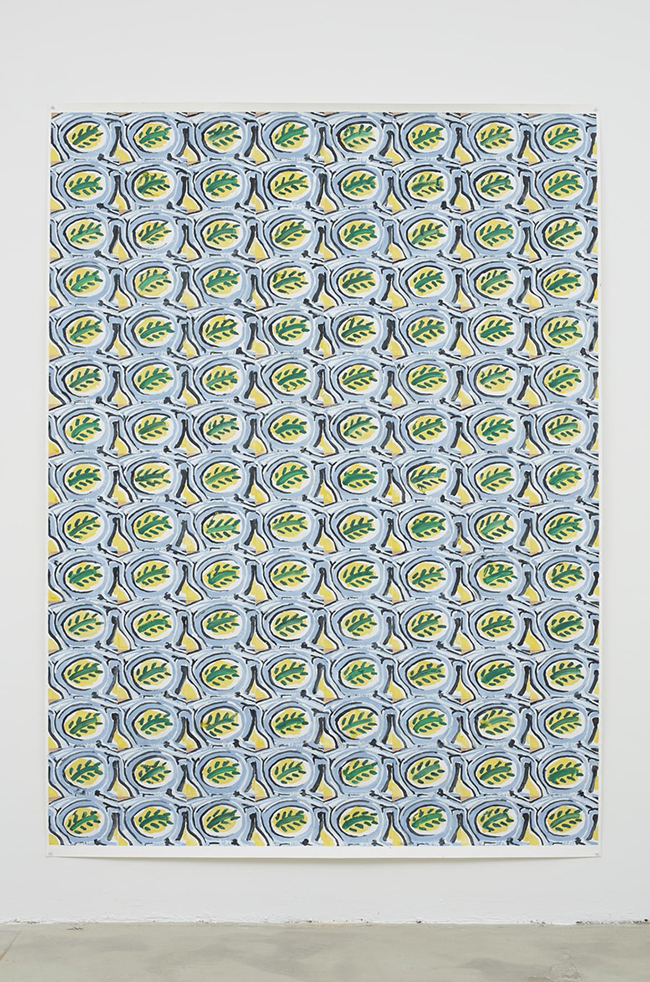 Marijn van Kreij Untitled (Picasso, The Studio, 1955), 2016 Gouache and pencil on paper, 231.5 × 170 cm- contemporary drawing, drawings, contemporary art, work on paper