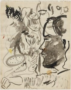 René Daniels Untitled, 1983 Ink on paper - contemporary drawing, drawings, work on paper, contemporary art, art on paper