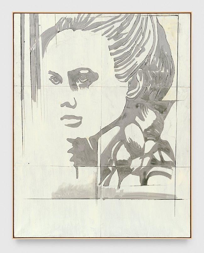 Giosetta Fioroni Ragazza sovietica, 1969 Pencil and enamel on paper on canvas 179.1 x 140.3 cm