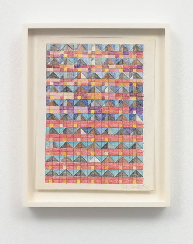 Jennifer Bartlett Untitled, 1971 Pen and colored pencil on paper - contemporary drawing, drawings, work on paper, art on paper, contemporary art