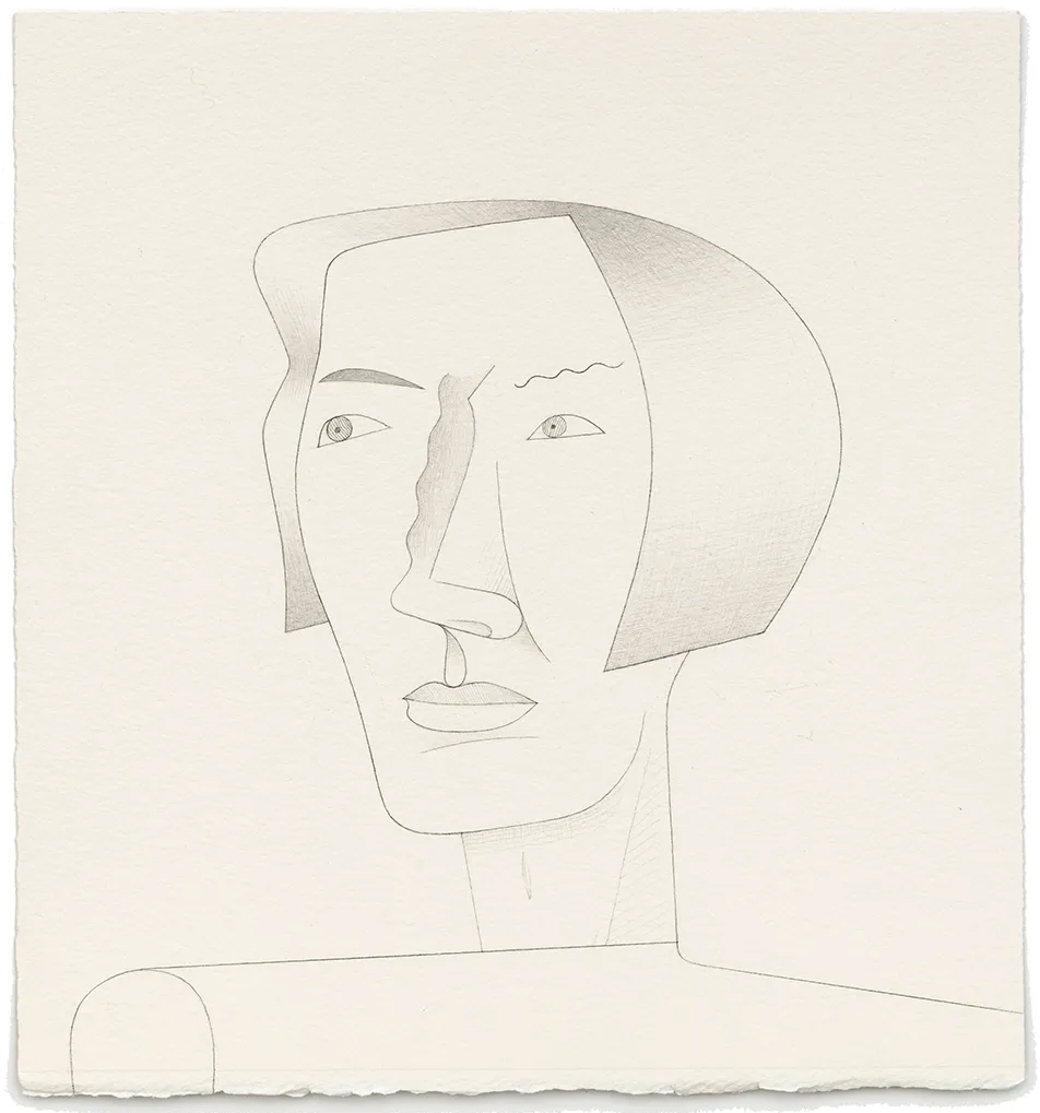 Jim Nutt Untitled, 2022 graphite on paper 38.1 x 35.6 cm