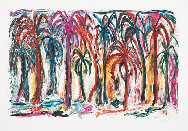 Josh Smith Untitled, 2022  Monotype on Rives BFK 102.2 x 146.1 cm