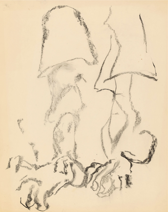 Willem de Kooning Untitled, 1975-80 charcoal on vellum 60.3 x 47.6 cm