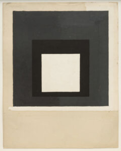 Josef Albers Color study for Homage to the Square, c. 1950 Oil and pencil on blotting paper 61 x 48.3 cm