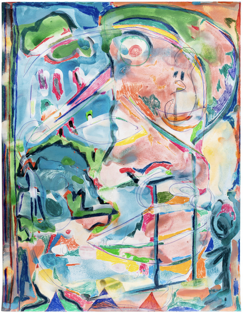 Moshekwa Langa Passages, 2019/2021 Mixed media on paper 65 x 50 cm